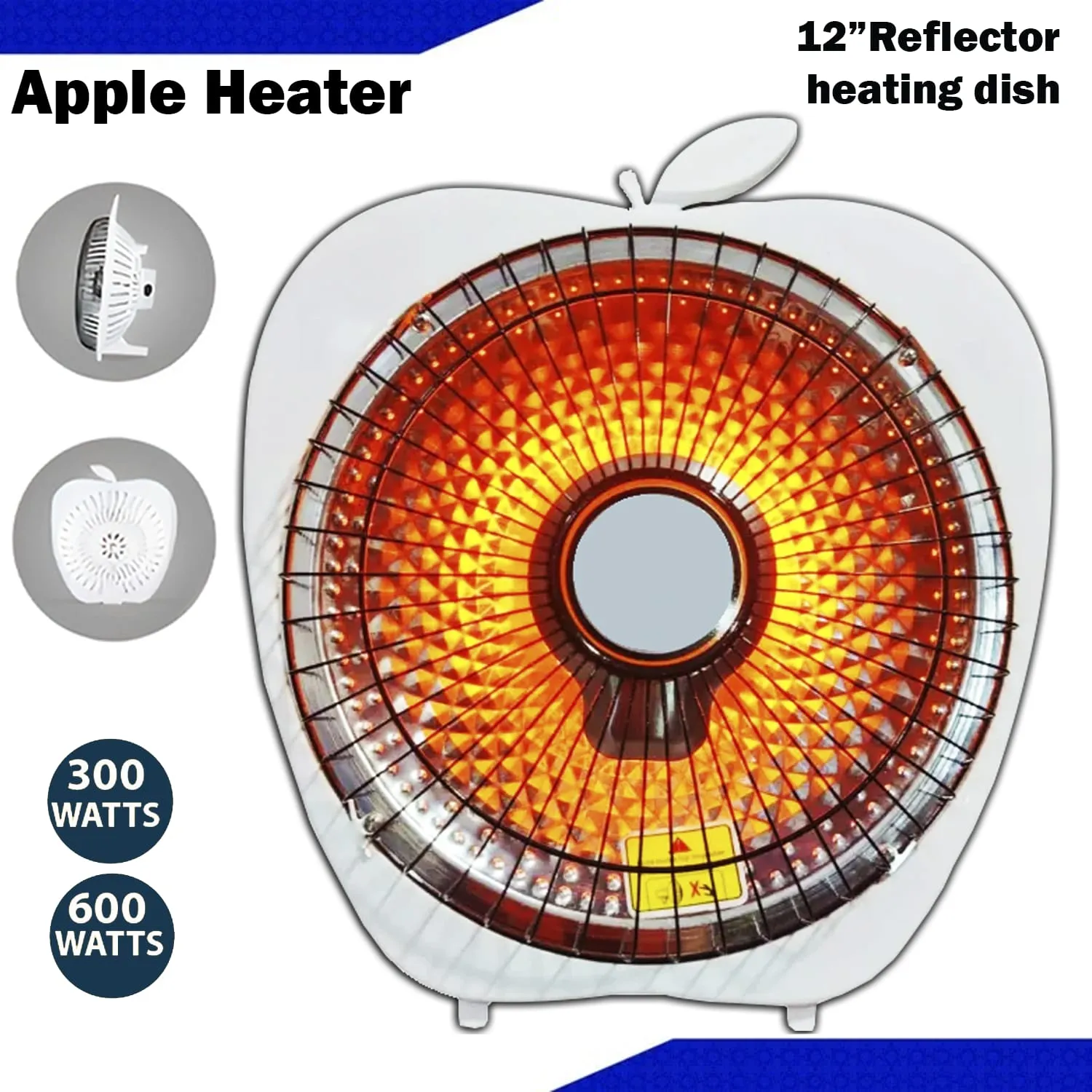 apple shape design sun halogen dish heater 300w/600w apple shape design sun halogen dish heater 300w/600w