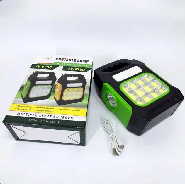 portable flashlight jy 978d led+12cob, power bank, led spotlight. portable flashlight jy 978d led+12cob, power bank, led spotlight.