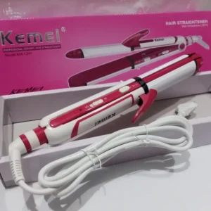kemei 3 in 1 beauty styler km 1291 hair straightener